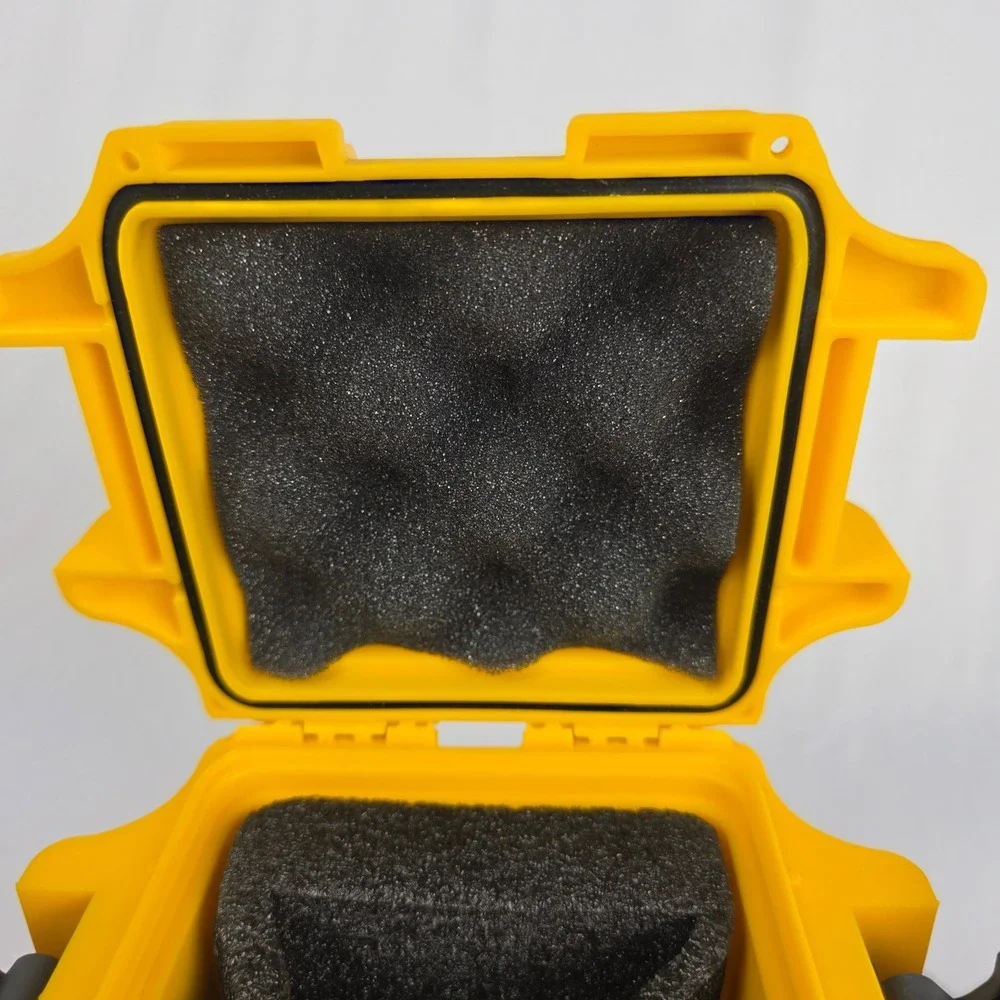 Invicta Watch Waterproof Impact Case Yellow Hard Shell Manual NO WATCH Geocache